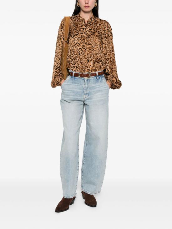 25FW 트윈셋 셔츠 252TP2476 12737 ANIMALIER COFFEE - TWINSET