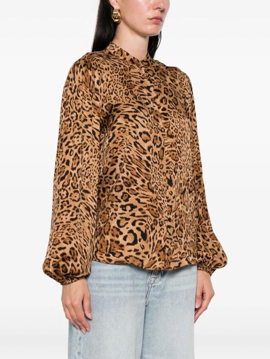 25FW 트윈셋 셔츠 252TP2476 12737 ANIMALIER COFFEE - TWINSET