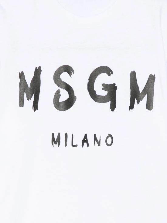 25FW [키즈] 엠에스지엠 티셔츠 F5MSJUTH007 001 BIANCO - MSGM