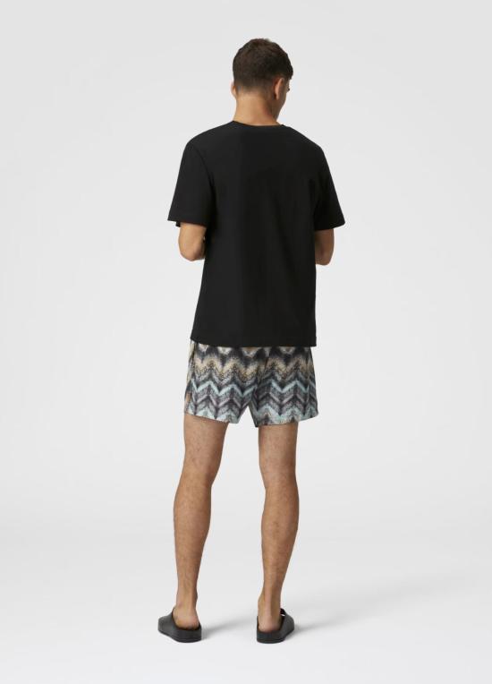  미소니 스윔팬츠 미쏘니 미디엄 길이 수영 반바지 (에어브러시 기법 사용) - MISSONI