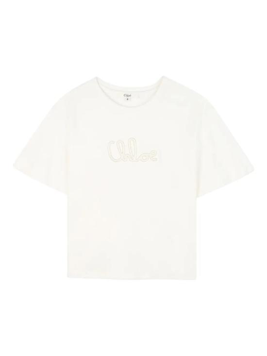 25FW [키즈] 끌로에 티셔츠 C20655 117 BIANCO SPORCO