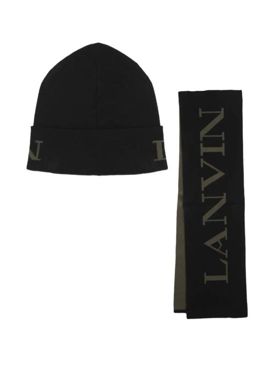 25FW [키즈] 랑방 모자 N30323 M46 NERO KAKI - LANVIN