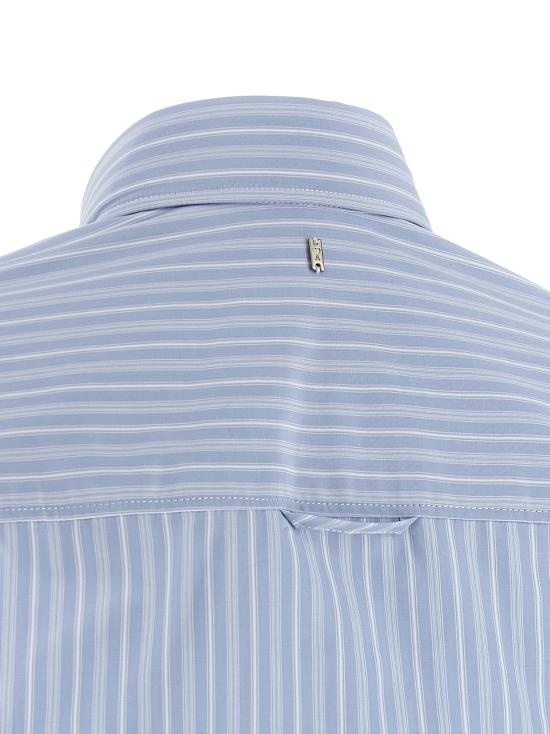 26SS 아미 코튼 롱 슬리브 러플 어드저스티드 셔츠 캐시미어 FSH821CO02194844 Light Blue - AMI