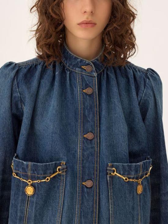 26SS 끌로에 셔츠 CH26SDV09258 4A1 Light denim - CHLOE