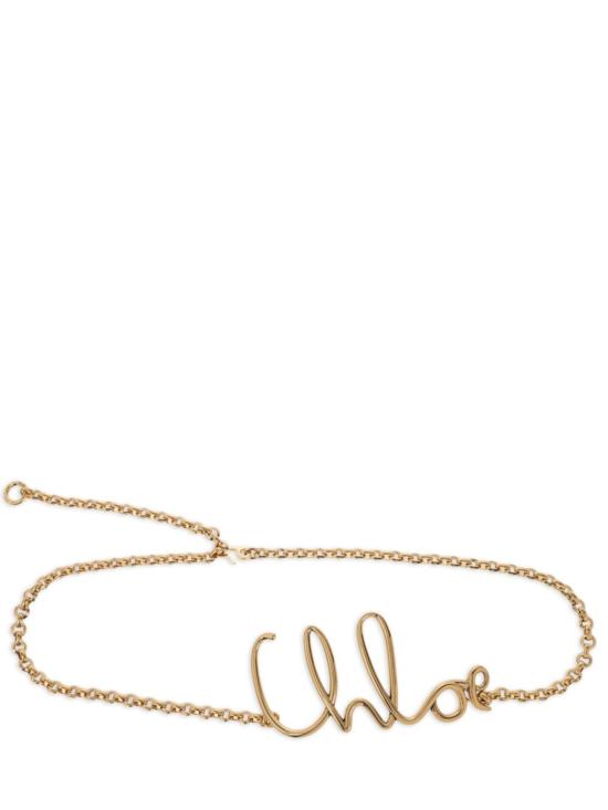 26SS 끌로에 슬림 벨트 CHC24AC068CB7 9DC Golden