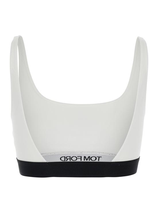 26SS 톰포드 트레이닝 티셔츠 BRJ016JEX011WAB White - TOMFORD