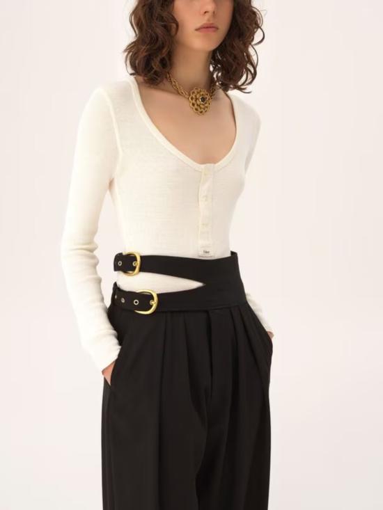 26SS 끌로에 긴팔 티셔츠 CH26SJH29185 107 White - CHLOE