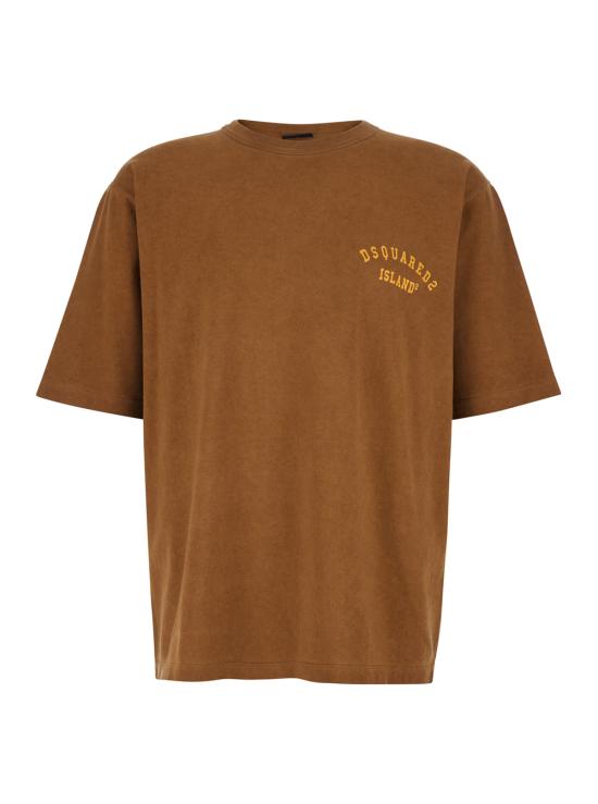 26SS 디스퀘어드2 반팔 티셔츠 S74GD1535D20103145 Brown