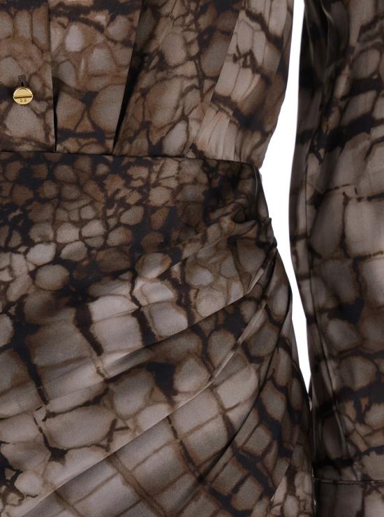 26SS 엘리자베타프랜치 롱 원피스 AB89261E2644 Brown - ELISABETTA FRANCHI