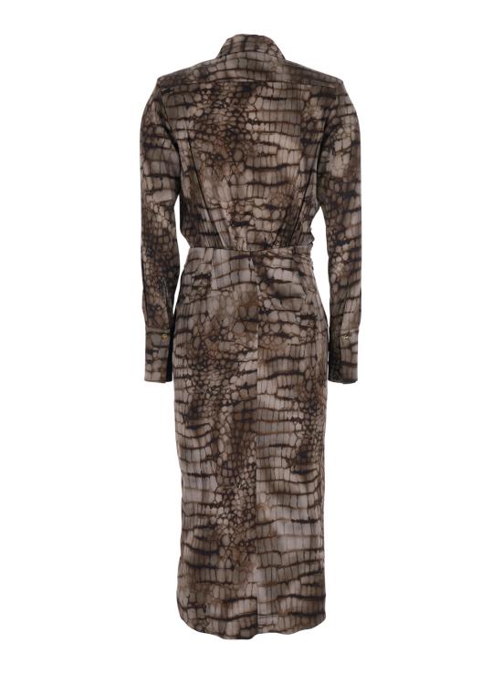 26SS 엘리자베타프랜치 롱 원피스 AB89261E2644 Brown - ELISABETTA FRANCHI