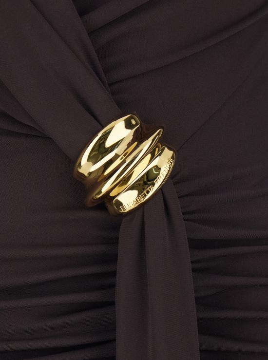 26SS 엘리자베타프랜치 롱 원피스 ABR1461E2EV9 Brown - ELISABETTA FRANCHI