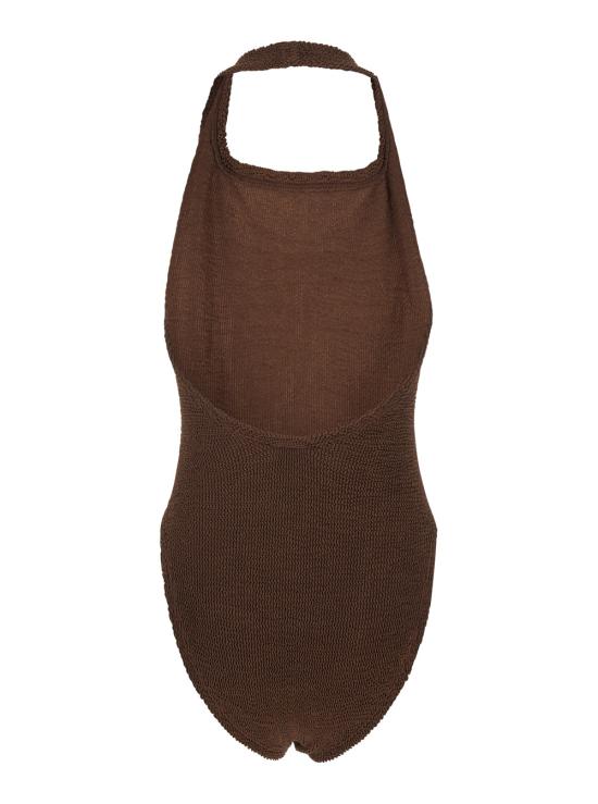 26SS 훈자 지 원피스 수영복 SSANDYCRMETALLICCHOCOLATE Brown - HUNZA G