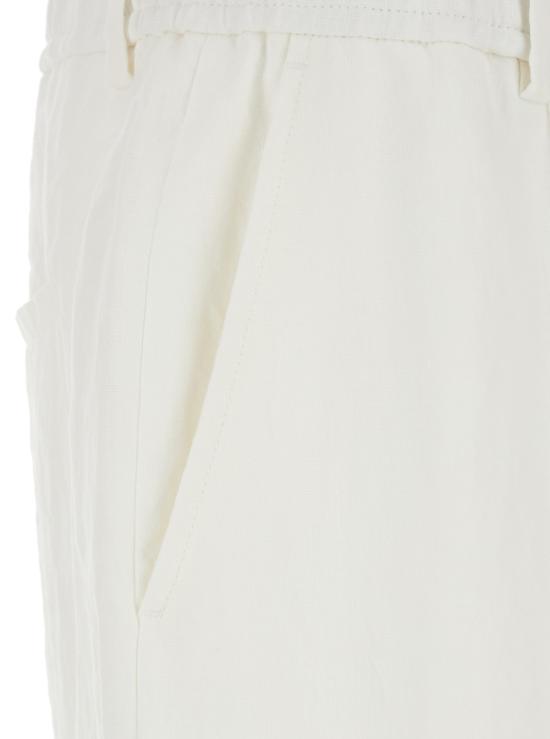 26SS 엠포리오 아르마니 스트레이트 팬츠 EM004672TE10410U0006 White - EMPORIO ARMANI