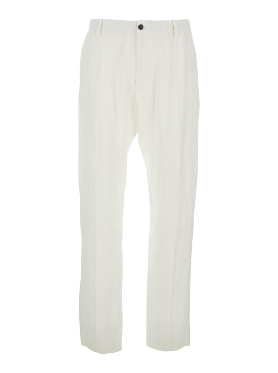 26SS 엠포리오 아르마니 스트레이트 팬츠 EM004672TE10410U0006 White