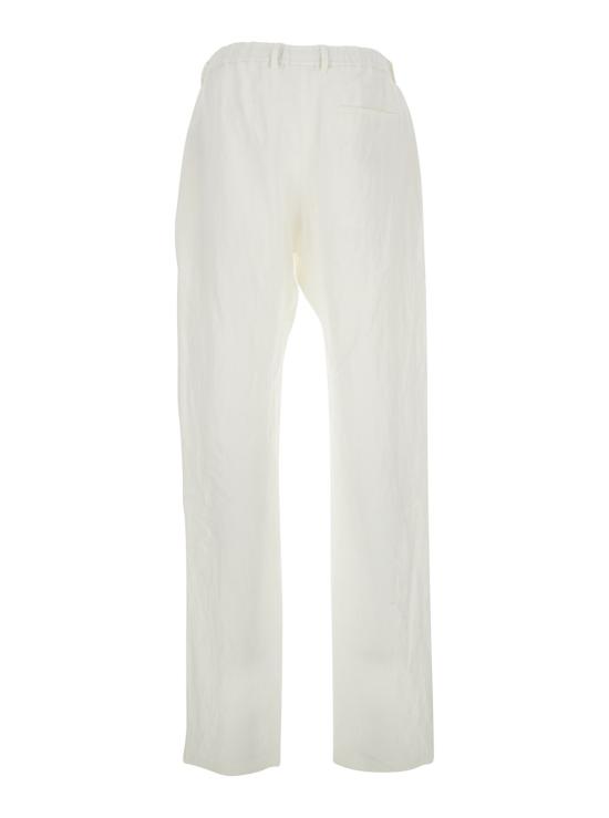 26SS 엠포리오 아르마니 스트레이트 팬츠 EM004672TE10410U0006 White - EMPORIO ARMANI