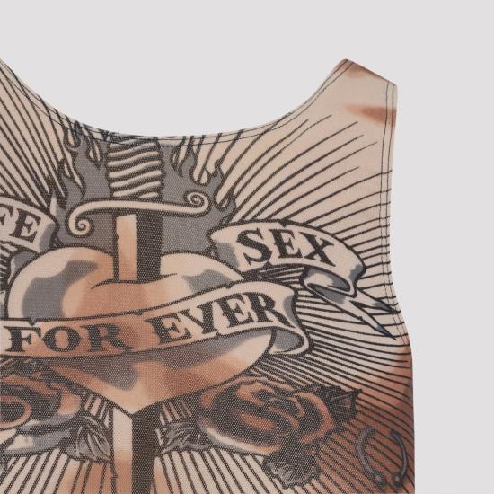 26SS 장 폴 고티에 긴팔 티셔츠 26 01 W TO457 M026P 636000 Nude brown black - JEAN PAUL GAULTIER