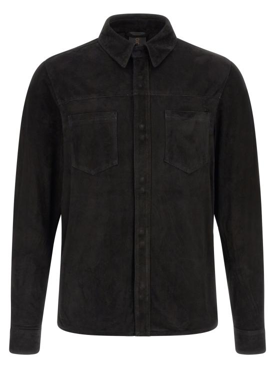 26SS 조르지오 브라토 긴팔 셔츠 GU26S9812CMSONERO Black