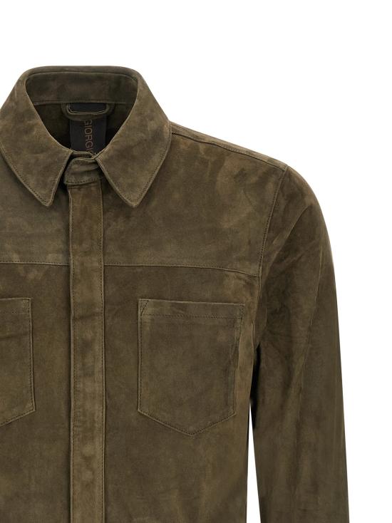 26SS 조르지오 브라토 긴팔 셔츠 GU26S9812CMSOSWAMP Green - GIORGIO BRATO