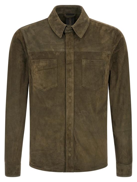 26SS 조르지오 브라토 긴팔 셔츠 GU26S9812CMSOSWAMP Green