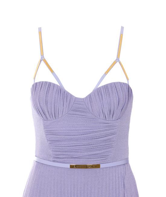26SS 엘리자베타프랜치 미디 원피스 ABR1661E2 EV7 Purple - ELISABETTA FRANCHI