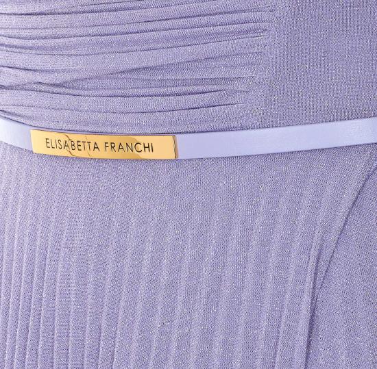 26SS 엘리자베타프랜치 미디 원피스 ABR1661E2 EV7 Purple - ELISABETTA FRANCHI