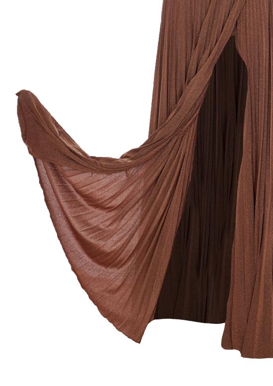 26SS 엘리자베타프랜치 미디 원피스 ABR1661E2 600 Brown - ELISABETTA FRANCHI