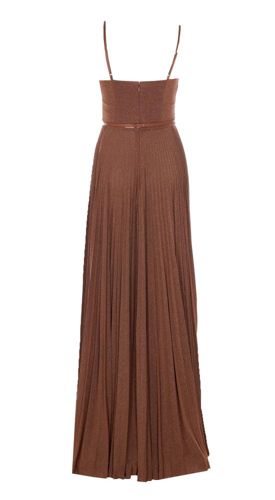 26SS 엘리자베타프랜치 미디 원피스 ABR1661E2 600 Brown - ELISABETTA FRANCHI