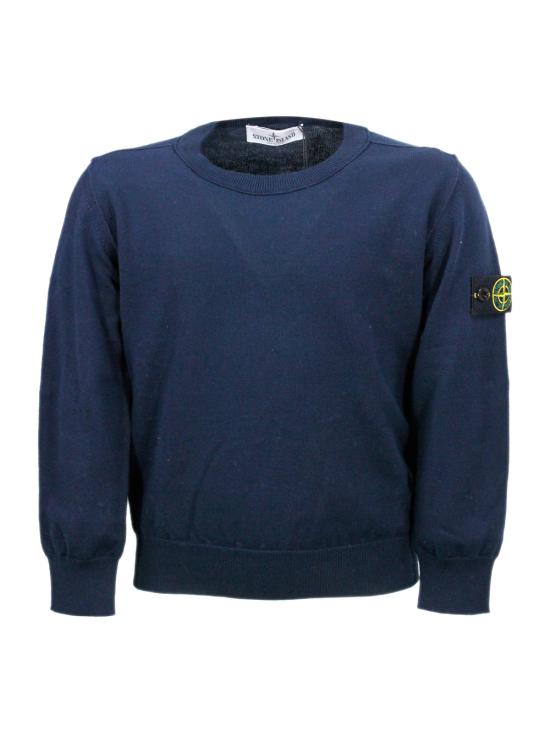 26SS [키즈] 스톤 아일랜드 캐시미어 니트 L1S16500001S00B2 V020 Blue