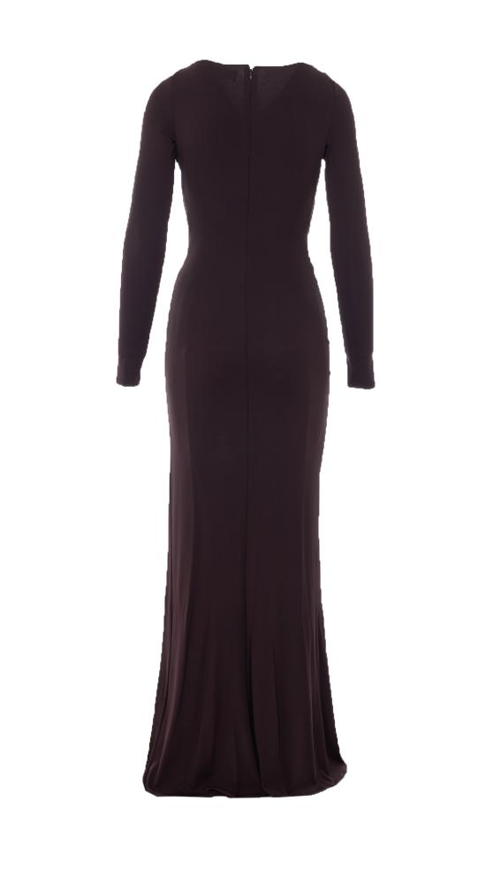 26SS 엘리자베타프랜치 미디 원피스 ABR1461E2 EV9 Brown - ELISABETTA FRANCHI