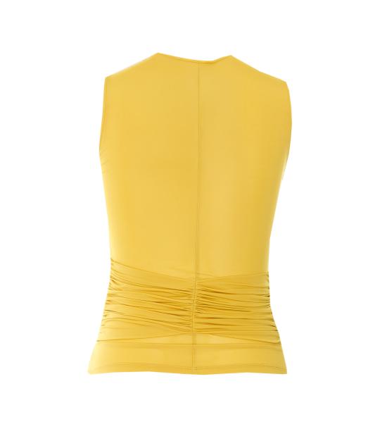 26SS 엘리자베타프랜치 긴팔 티셔츠 TO03761E2 EV4 Yellow - ELISABETTA FRANCHI