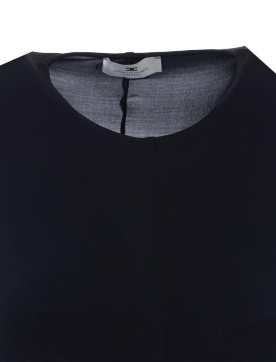 26SS 엘리자베타프랜치 긴팔 티셔츠 TO03761E2 110 Black - ELISABETTA FRANCHI