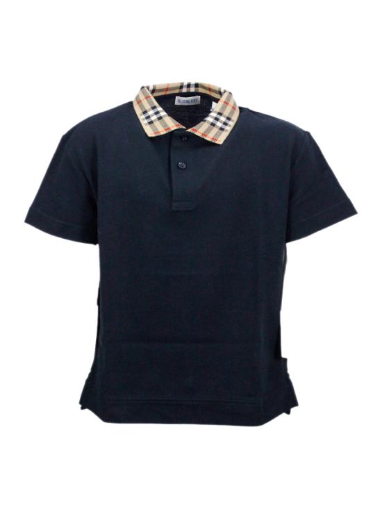 26SS [키즈] 버버리 폴로 셔츠 8105570 1005 Black