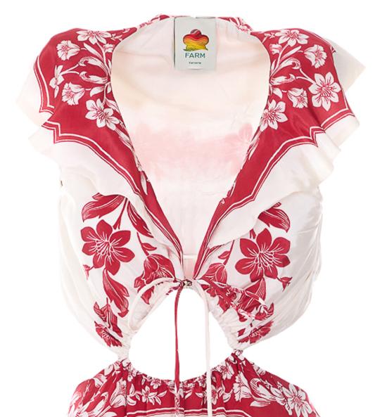 26SS 팜 리오 미디 원피스 344105 26057 Red - FARM RIO