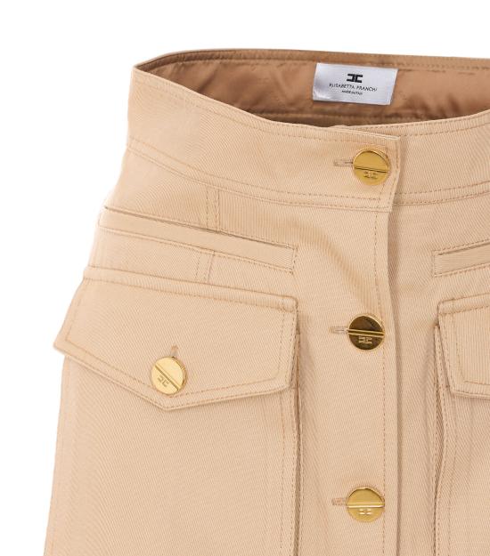 26SS 엘리자베타프랜치 미디 스커트 GO16961E2 470 Beige - ELISABETTA FRANCHI