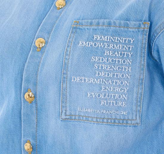 26SS 엘리자베타프랜치 데님 원피스 TJ44D61E2 192 Blue - ELISABETTA FRANCHI