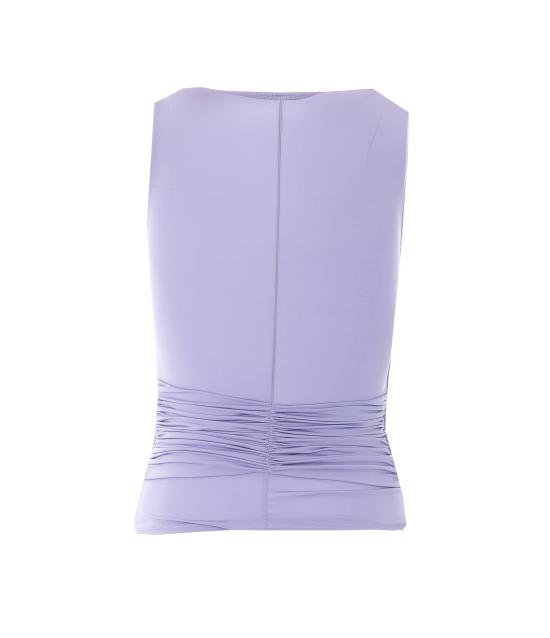 26SS 엘리자베타프랜치 긴팔 티셔츠 TO03761E2 EV7 Lilac - ELISABETTA FRANCHI