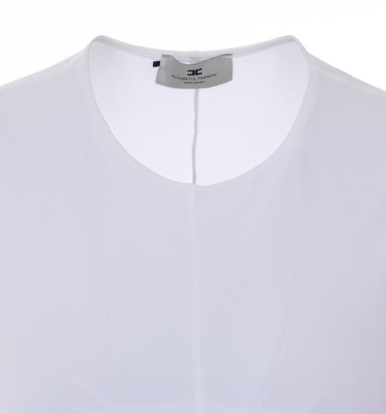 26SS 엘리자베타프랜치 긴팔 티셔츠 TO03761E2 360 White - ELISABETTA FRANCHI