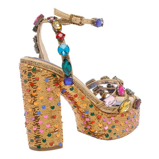 26SS 커트가이거 힐/펌프스 5383266779 GOLD COMB Mutlicolor - KURT GEIGER