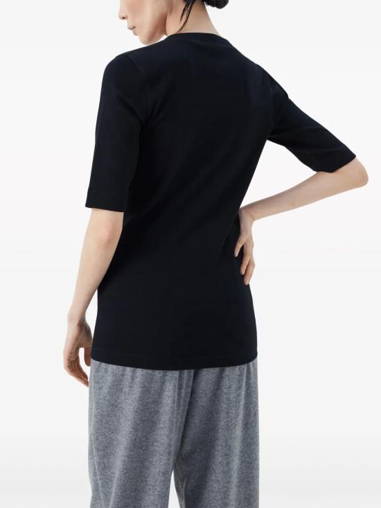 26SS 브루넬로 쿠치넬리 코튼 브이넥 티셔츠 M0TC8EL692 C101 NERO - BRUNELLO CUCINELLI