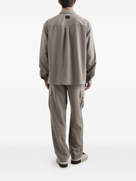 26SS 돌체앤가바나 긴팔 셔츠 G5OJ2THU2BP S8230 Melange bianchi beige - DOLCE & GABBANA