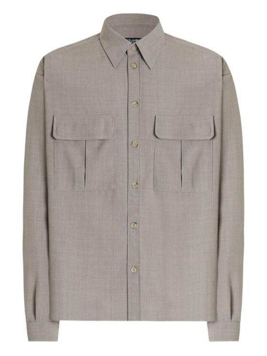 26SS 돌체앤가바나 긴팔 셔츠 G5OJ2THU2BP S8230 Melange bianchi beige