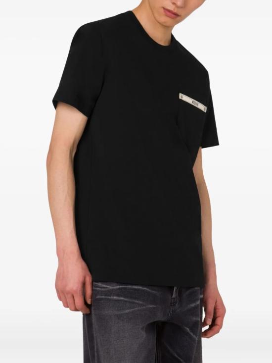 25FW 모스키노 반팔 티셔츠 A07255241 Black - MOSCHINO