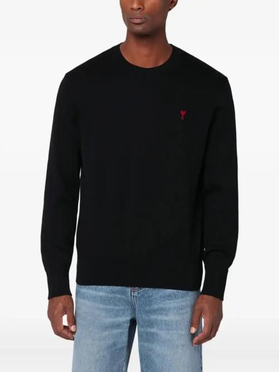 26SS 아미 ADC 크루넥 스웨터 HKS826 001 009 Black - AMI