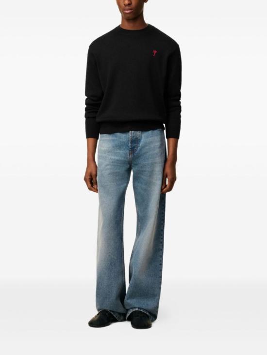 26SS 아미 ADC 크루넥 스웨터 HKS826 001 009 Black - AMI