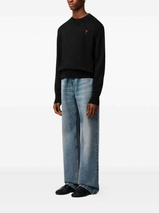 26SS 아미 ADC 크루넥 스웨터 HKS826 001 009 Black - AMI