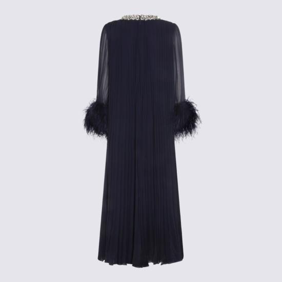 26SS 셀프 포트레이트 롱 원피스 RS26510MNNAVY Blue - SELF PORTRAIT