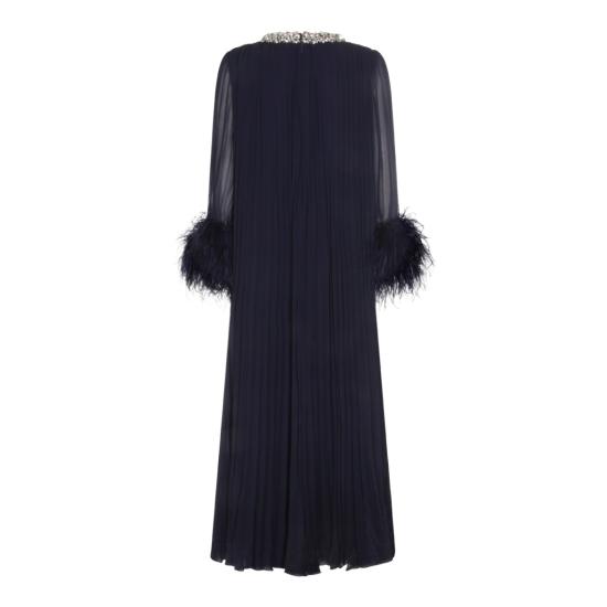 26SS 셀프 포트레이트 롱 원피스 RS26510MNNAVY Blue - SELF PORTRAIT