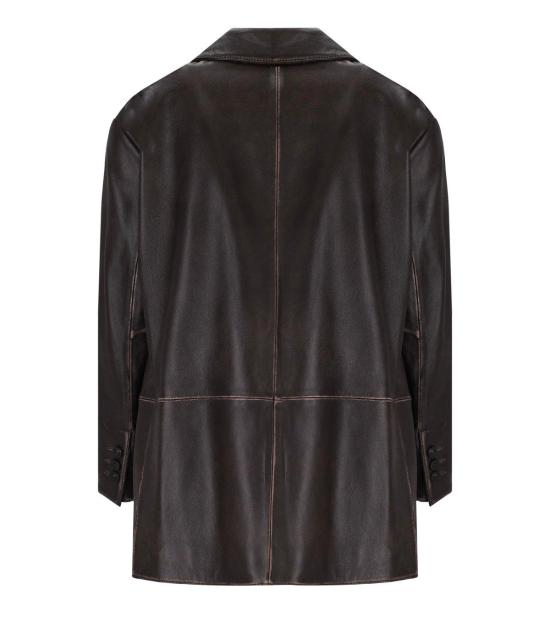 26SS 위켄드막스마라 가죽 자켓 2615441041600 001 XXS Brown - WEEKEND MAX MARA