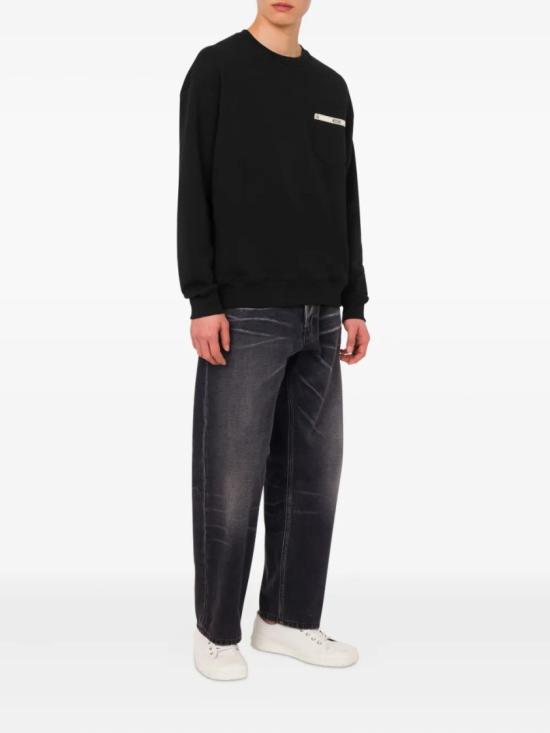 25FW 모스키노 긴팔 티셔츠 A17105228 Black - MOSCHINO