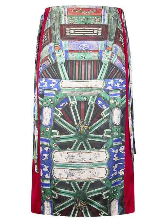 26SS Hui 미디 스커트 HW21GD3529 Grey